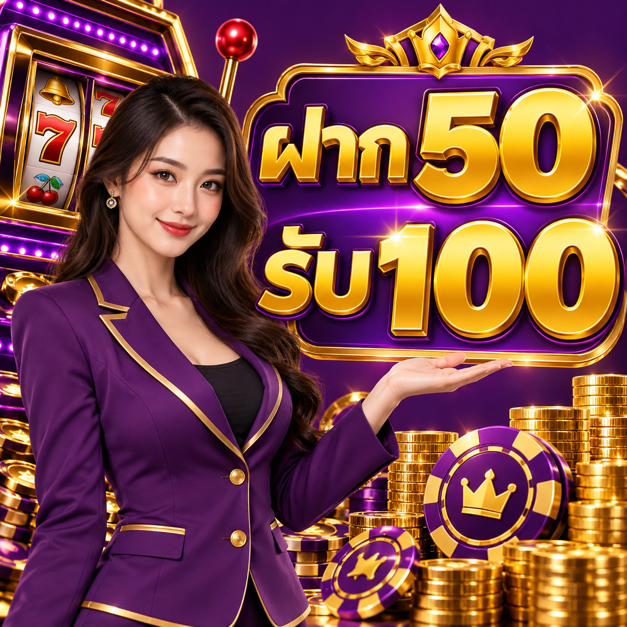 ภาพโปรโมชัน pakyok458 ฝาก 50 รับ 100